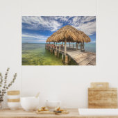 Caraïbisch dock poster (Keuken)