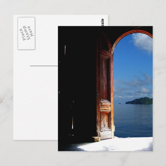 Caraïbisch Dream Doorway-Briefkaart Briefkaart (Voorkant / Achterkant)