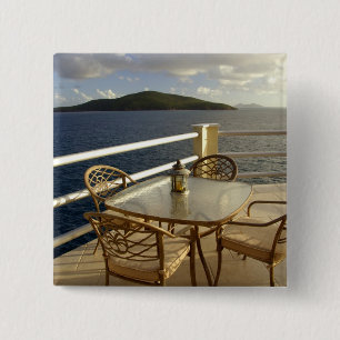 Caraïbisch gebied, Amerikaanse Maagdeneilanden, S Vierkante Button 5,1 Cm