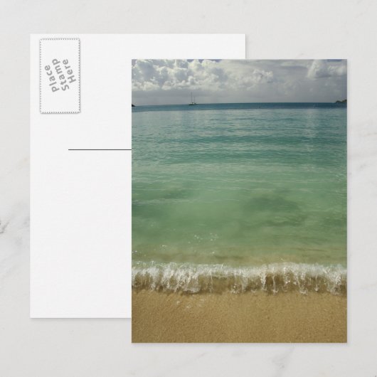 Caraïbisch gebied, Amerikaanse Maagdeneilanden, St Briefkaart (Voorkant / Achterkant)