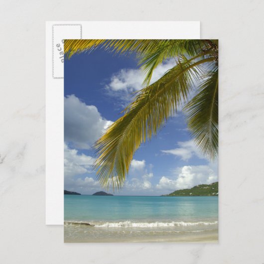 Caraïbisch gebied, Amerikaanse Maagdeneilanden, St Briefkaart (Voorkant / Achterkant)