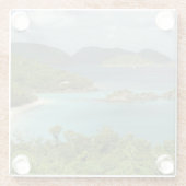 Caraïbisch gebied, Amerikaanse Maagdeneilanden, St Glazen Onderzetter (Achterkant)