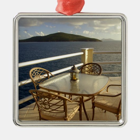 Caraïbisch gebied, Amerikaanse Maagdeneilanden, St Metalen Ornament (Voorkant)