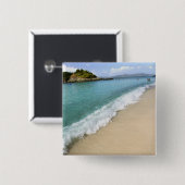 Caraïbisch gebied, Amerikaanse Maagdeneilanden, St Vierkante Button 5,1 Cm (Voorkant /achterkant)