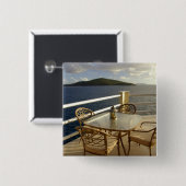 Caraïbisch gebied, Amerikaanse Maagdeneilanden, St Vierkante Button 5,1 Cm (Voorkant /achterkant)