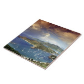 Caraïbisch gebied, Antigua. Tegeltje (Zijkant)