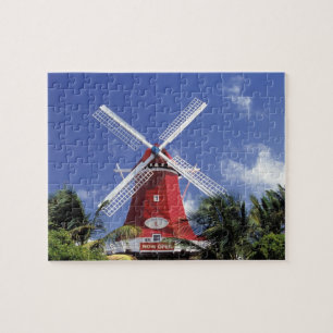 Caraïbisch gebied, Aruba. Oude molen, omgebouwd to Legpuzzel