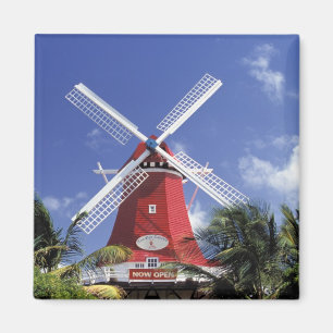 Caraïbisch gebied, Aruba. Oude molen, omgebouwd to Magneet