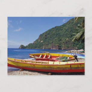Caraïbisch gebied, BWI, Saint Lucia, Sailboten, So Briefkaart