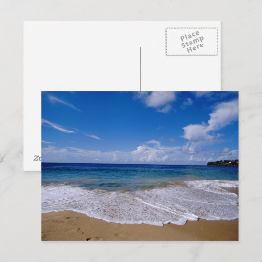 Caraïbisch gebied, minder Antillen, West Indies, 4 Briefkaart (Voorkant / Achterkant)