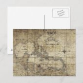 Caraïbisch gebied - oude kaart (Voorkant / Achterkant)