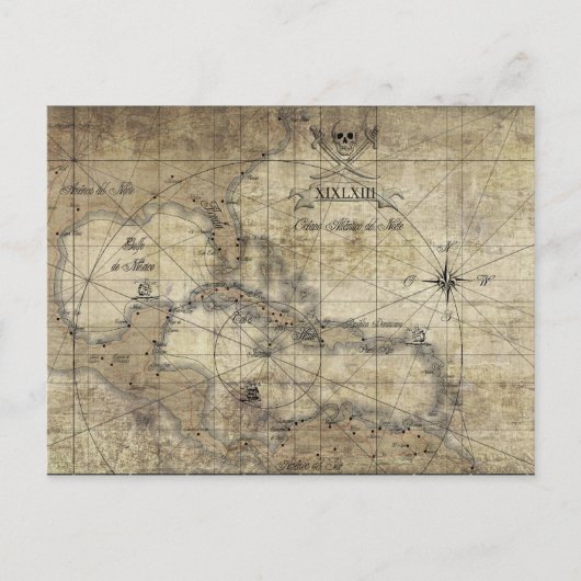 Caraïbisch gebied - oude kaart (Voorkant)