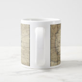 Caraïbisch gebied - oude kaart grote koffiekop (Achterkant)