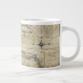 Caraïbisch gebied - oude kaart grote koffiekop (Rechts)