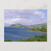 Caraïbisch gebied, Saint Kitts, Roseau. Kust. Briefkaart (Voorkant)