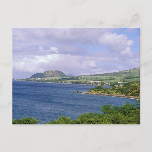 Caraïbisch gebied, Saint Kitts, Roseau. Kust. Briefkaart (Voorkant)
