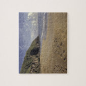 Caraïbisch gebied, Saint Kitts. Voetafdrukken op d Legpuzzel (Verticaal)