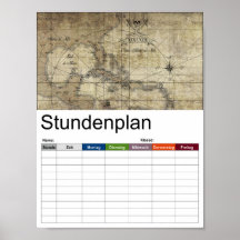 Caraïbisch gebied - tijdschema oude kaart