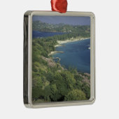 Caraïbisch gebied, West Indies, Saint Lucia. Uitzi Metalen Ornament (Rechts)