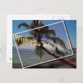 Caraïbisch Gebied Wish dat je hier was: Briefkaart (Voorkant / Achterkant)