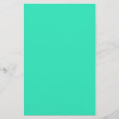 Caraïbisch groen (vaste kleur) briefpapier (Voorkant)