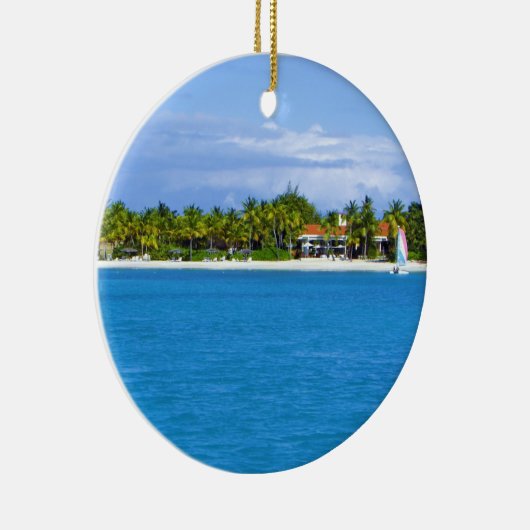 Caraïbisch kerstversiertje keramisch ornament (Rechts)