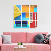 Caraïbisch kraakbeen canvas afdruk (Insitu (Woonkamer))