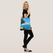 Caraïbisch landschap tote bag (Op model)