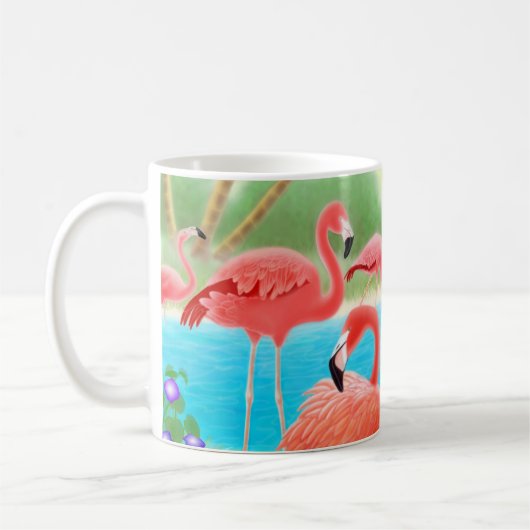 Caraïbisch Mok Flamingo Lagoon (Links)