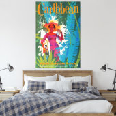 Caraïbisch Oerwoud, Poster voor schitterende reize Canvas Afdruk (Insitu (Slaapkamer))