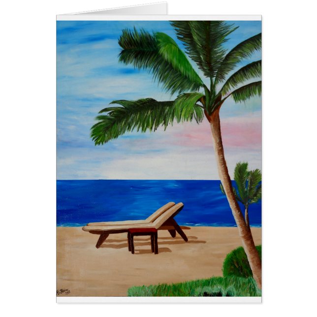Caraïbisch onderdeel met "Beach Chairs" (Voorkant)
