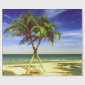 Caraïbisch palmbos Tropische eilanden Cadeaupapier (Vlak)