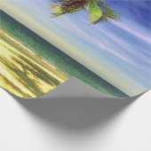 Caraïbisch palmbos Tropische eilanden Cadeaupapier (Hoek)