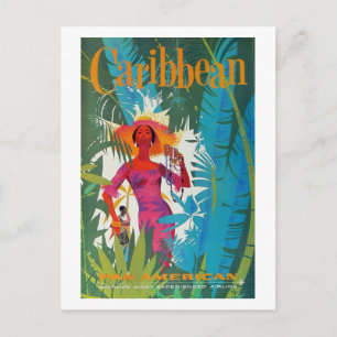 Caraïbisch Poster voor reizen Briefkaart