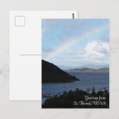 Caraïbisch regenboogeilandleven briefkaart (Voorkant / Achterkant)