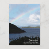 Caraïbisch regenboogeilandleven briefkaart (Voorkant)