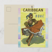 Caraïbisch reizen briefkaart (Voorkant / Achterkant)