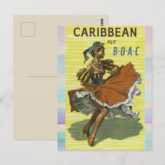 Caraïbisch reizen briefkaart (Voorkant / Achterkant)