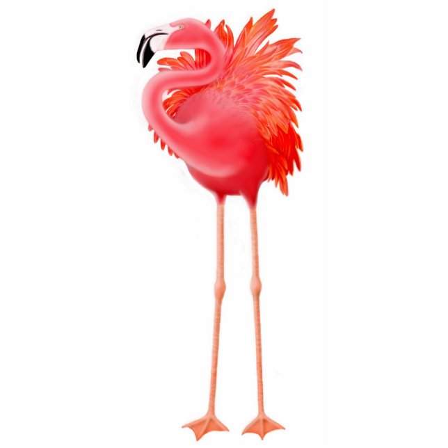 Caraïbisch roze flamingo Holiday Ornament Fotobeeldje Ornament (Voorkant)