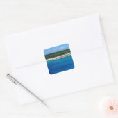 Caraïbisch saffier.JPG Vierkante Sticker (Envelop)