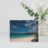 Caraïbisch strand 01 briefkaart (Staand voorkant)