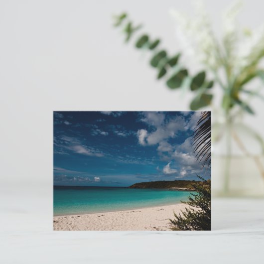 Caraïbisch strand 01 briefkaart (Staand voorkant)