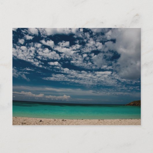 Caraïbisch strand 02 briefkaart (Voorkant)