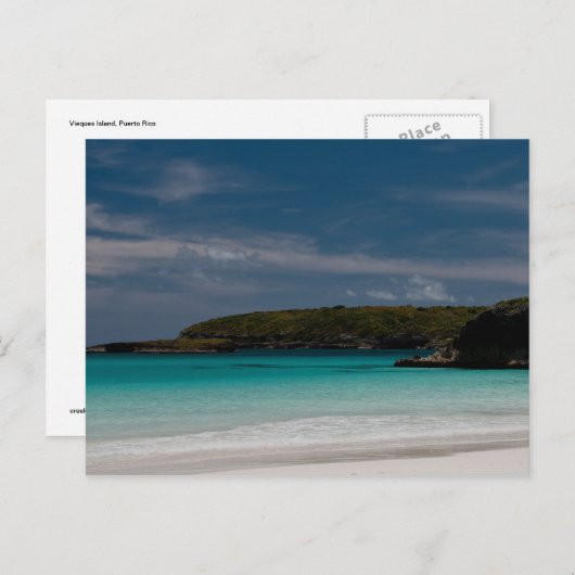 Caraïbisch strand 04 briefkaart (Voorkant / Achterkant)