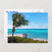 Caraïbisch strand briefkaart (Voorkant / Achterkant)