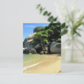 caraïbisch strand colombia briefkaart (Staand voorkant)