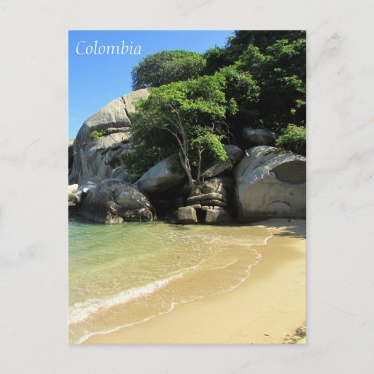 caraïbisch strand colombia briefkaart (Voorkant)