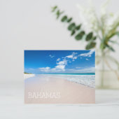 Caraïbisch strand en zee briefkaart (Staand voorkant)