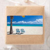 Caraïbisch strand etiket (Insitu)