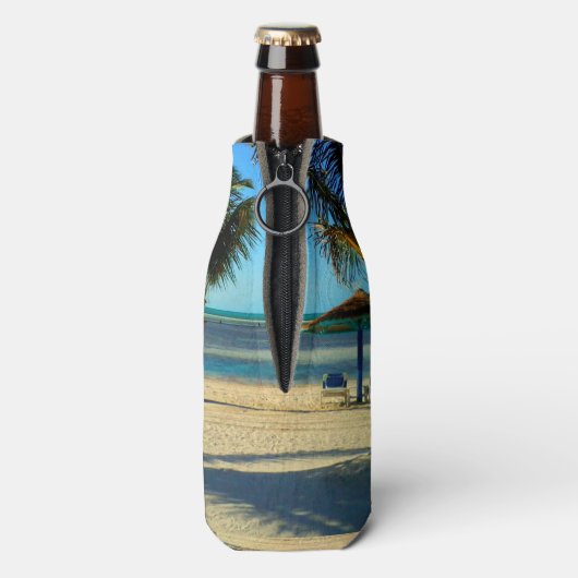 Caraïbisch strand flesjeskoeler (Fles Achterkant)